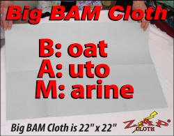 Zap Big Bam Cloth uses Zezo-Fiber Technology to zap streaks